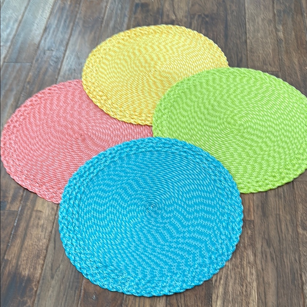 Colorful Woven Placemats Set of 4